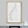 thumbnail image 1 of PixonSign Framed Wall Art Snake Wave Line Black & White Landscape Abstract Geometric Paintings Minimalism Modern Art Decorative Boho Canvas Prints Fine Art for Rooms - 16"x24"x3 Natural, 1 of 5