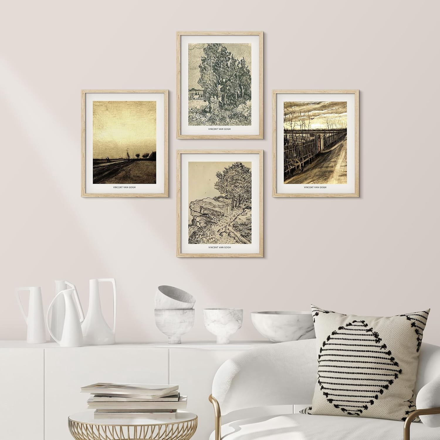 Framed Photo Rural Area PixonSign Framed Wall Art Vintage Country Rural Forest Landscapes ...
