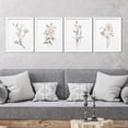 thumbnail image 1 of PixonSign Framed Wall Art Watercolor Cherry Blossoms & Daisy Prints, Flowers Adhesive Canvas Poster, Set of 4 Nature Wilderness Wall Decor, Botanical Floral Home Wall Décor - 12"x16" White, 1 of 5