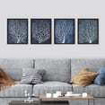 thumbnail image 1 of PixonSign Framed Wall Art White Abstract Trees Floral Botanical Posters, Set of 4 Nature Wilderness Country/Farmhouse Canvas Prints, Rustic Cozy Zen Wall Décor for Home Decor - 12"x16" Black, 1 of 5