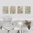 thumbnail image 1 of PixonSign Framed Wall Art Wildflowers Floral Botanical Prints, Set of 4 Nature Wildernes Paintings, Farmhouse Rustic Wall Décor, Plants Adhesive Canvas Poster for Home Decor - 11"x14" White, 1 of 5