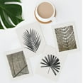 thumbnail image 1 of PixonSign Frameless Duotone Tropical Forest Plant Leaf Wall Art, Set of 4 Collage Nature Garden Wall Decor Prints, Leaves Texture Shadow Wall Décor, Rustic Home Artwork - 12"x16", 1 of 5
