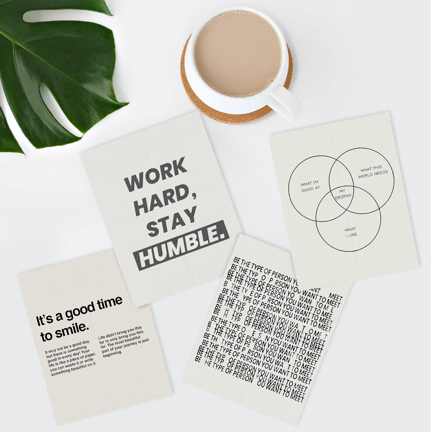Photo inspiration: Fresh Look at Pixonsign Frameless Wall Art Minimalist Saying Inspirational Prints