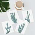 thumbnail image 1 of PixonSign Frameless Wall Art Pastel Teal Southwest Desert Cactus Print, Set of 4 Nature Succulent Plants Wall Decor Prints, Botanical Floral Wall Décor, Rustic Home Artwork - 12"x16", 1 of 5