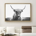 thumbnail image 1 of PixonSign Highland Cow Canvas Print Framed Wall Art, 16x24 inches, 1 of 5