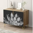 thumbnail image 1 of PixonSign Sideboard and Buffet Cabinet, 2 Doors Wood Storage Cabinet Console Table with Duotone Desert Succulent Cactus for Kitchen, Bedroom, Dinning, Foyer, Office - 35" L x 18" W x 29" H, 1 of 5