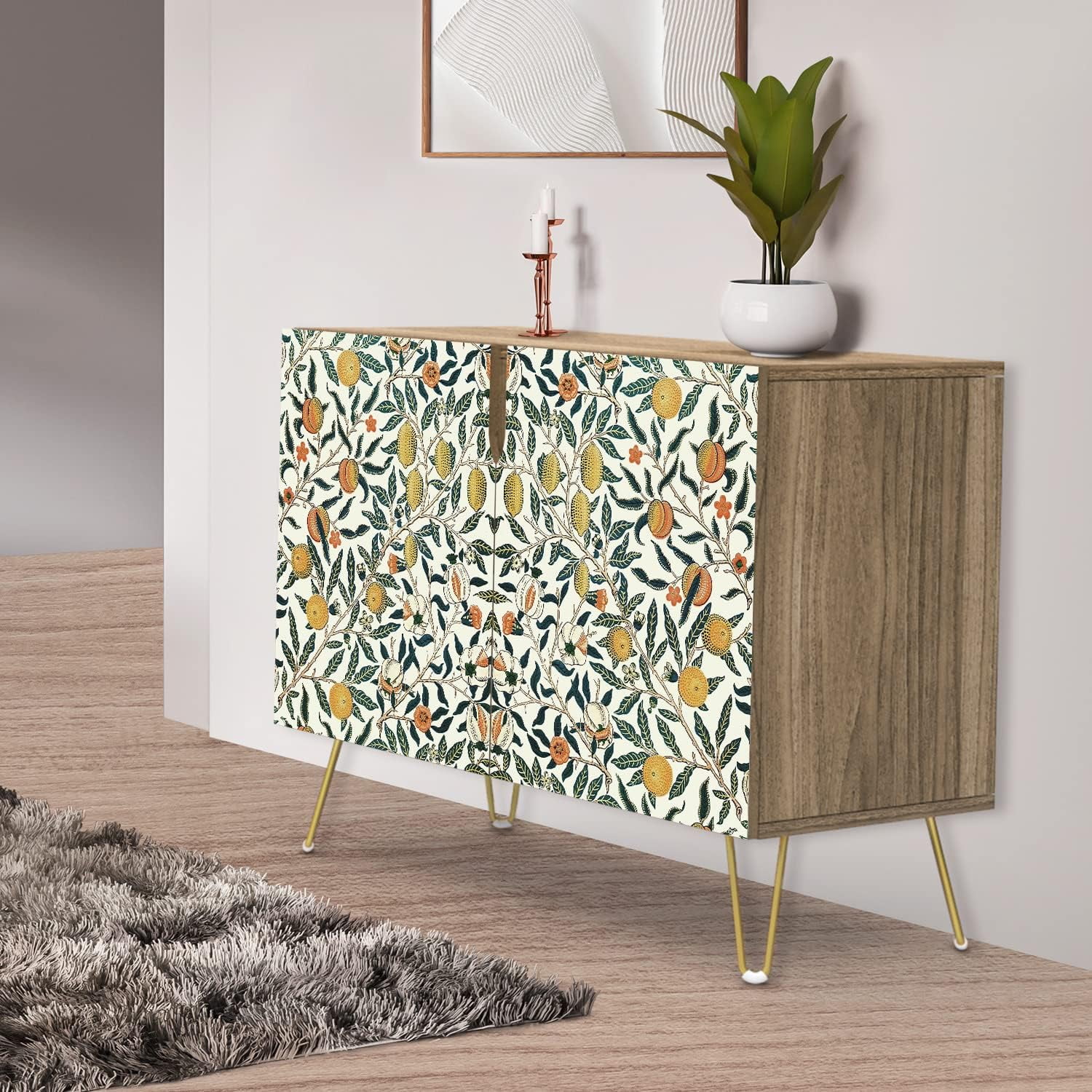 PixonSign Sideboard Buffet Cabinet, Kitchen Storage Cabinet with 2 ...
