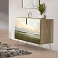 thumbnail image 1 of PixonSign Sideboard Buffet Cabinet, Kitchen Storage Cabinet with 2 Doors, Sunset Sky Over Wild Countryside Field, Cupboard Console Table for Dining Room - 35" L x 18" W x 29" H, 1 of 5