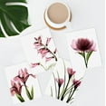 thumbnail image 1 of PixonSign Wall Art X-Ray Pink Botanical Floral Flower Adhesive Canvas Posters Prints, Set of 4 Rustic Wildflowers Paintings, Country/Farmhouse Minimalism for Home Decor - 11"x14", 1 of 5