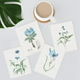 thumbnail image 1 of PixonSign Watercolor Pastel Navy Blue Cornflower Wall Art Prints, Set of 4 Rustic Floral Botanical Paintings, Country/Farmhouse Flowers Adhesive Canvas Posters for Home Decor - 11"x14", 1 of 5