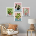 thumbnail image 1 of PixonSign&nbsp;Framed Wall Art, Antique Vases Botanical Plant Prints, Set of 4 Minimalist Leaves Shapes Wall Decor, Boho Illustrations Wall Décor for Living Room, Bedroom, Office - 12"x16" White, 1 of 5