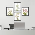 thumbnail image 1 of PixonSign&nbsp;Framed Wall Art, Forest Wildflowers Posters, Set of 4 Retro Vintage Antique Floral Plant Wall Prints, Nature Wilderness Wall Décor for Living Room, Bedroom, Office - 11"x14" Black, 1 of 5