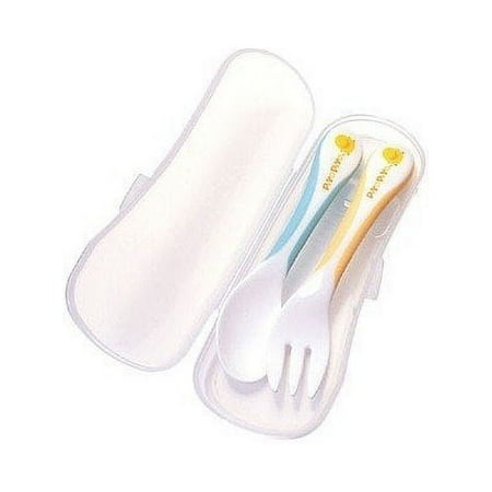 Piyo Piyo Training Tableware, Yellow/Blue
