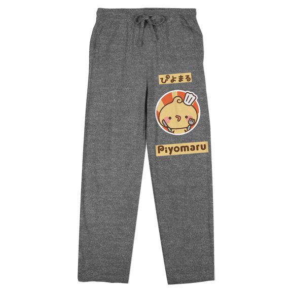 Piyomaru Chef Women's Heather Gray Sleep Pajama Pants-XS