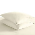 thumbnail image 1 of Pizuna 400 Thread Count Cotton Envelope New Ivory Pillow Covers King Size 2Pack, 100% Long Staple Cotton Soft Sateen Weave Breathable Pillow Cases-With-8Inch-Flap (100% Cotton King Size Pillow Cases), 1 of 1