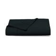 thumbnail image 1 of Pizuna Pure 100% Cotton Flat Sheets Only Full Black (1 PC), Luxurious 400 Thread Count Long Staple Cotton Sateen with 4" Hem (Combed Full Flat Sheet Only Cotton), 1 of 5