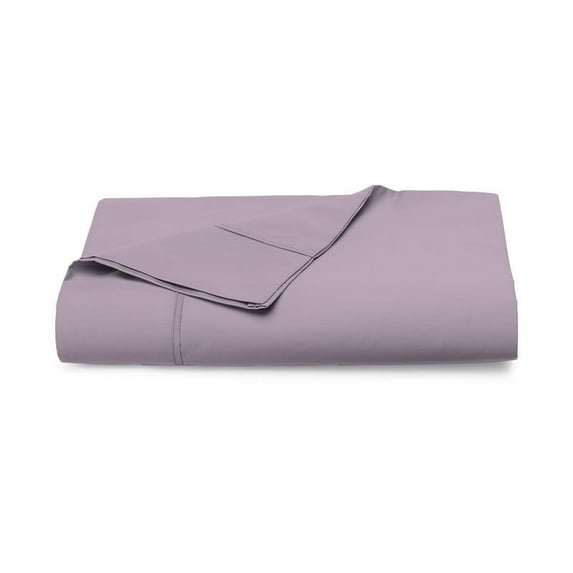 Pizuna Pure 100% Cotton Flat Sheets Only Full Lavender Frost (1 PC), Luxurious 400 Thread Count Long Staple Cotton Sateen with 4" Hem (Combed Full Flat Sheet Only Cotton)