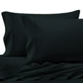 thumbnail image 1 of Pizuna Pure 100% Cotton Pillow Cases Queen Size Set of 2 black, Luxurious 400 Thread Count Long Staple Cotton Sateen with Stylish 4" Hem (Combed black Cotton Pillow Cases Queen), 1 of 1