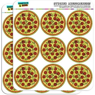 Food Sticker Self Adhesive Patches Pizza