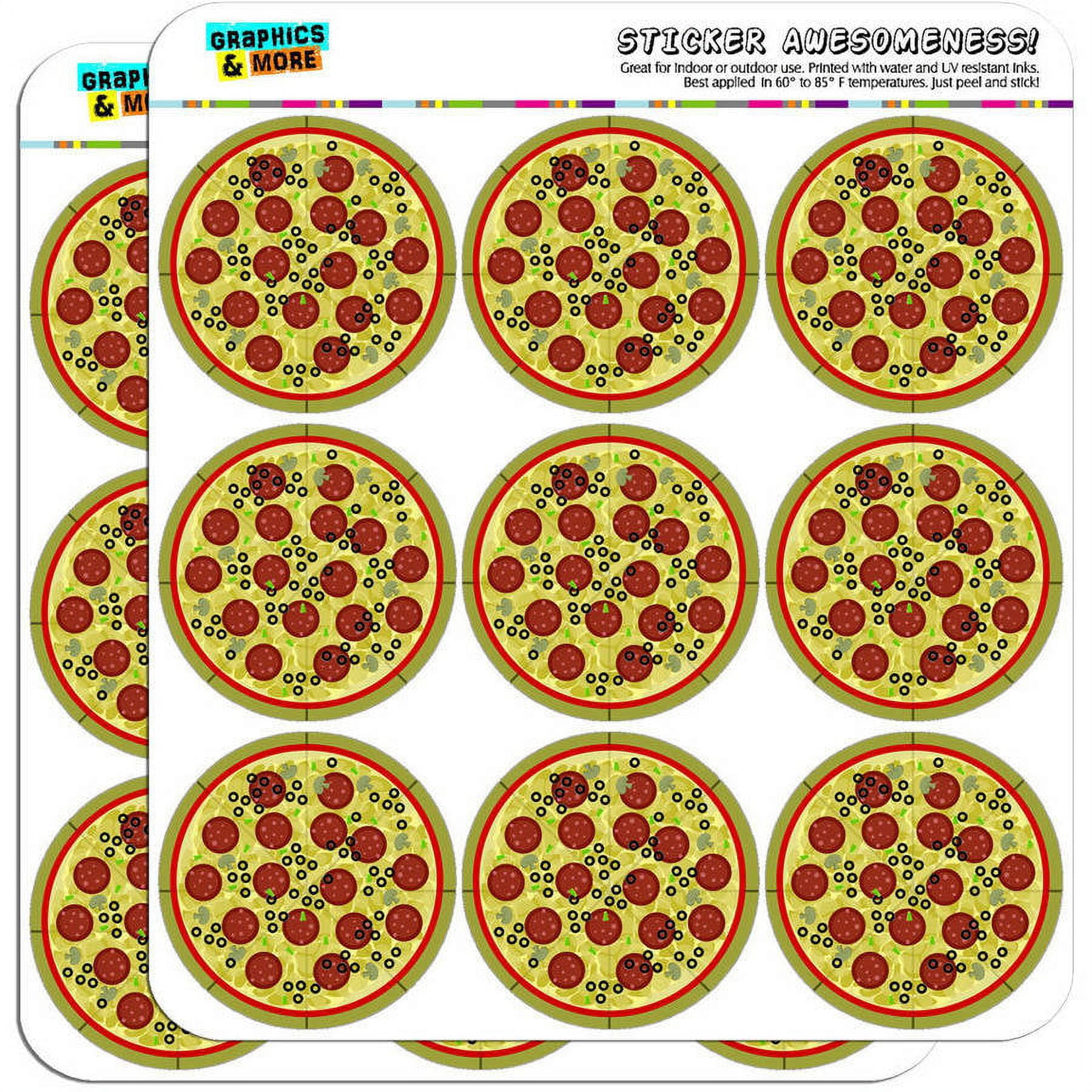 Pizza 18 2" Planner Calendar Scrapbooking Crafting Stickers - Walmart.com