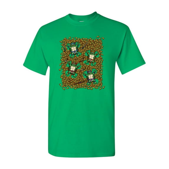 Pizza Angels Turtles Ninja Movie Salih Gonenli Artworks Funny DT Adult T-Shirt Tee