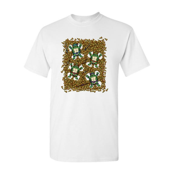 Pizza Angels Turtles Ninja Movie Salih Gonenli Artworks Funny DT Adult T-Shirt Tee