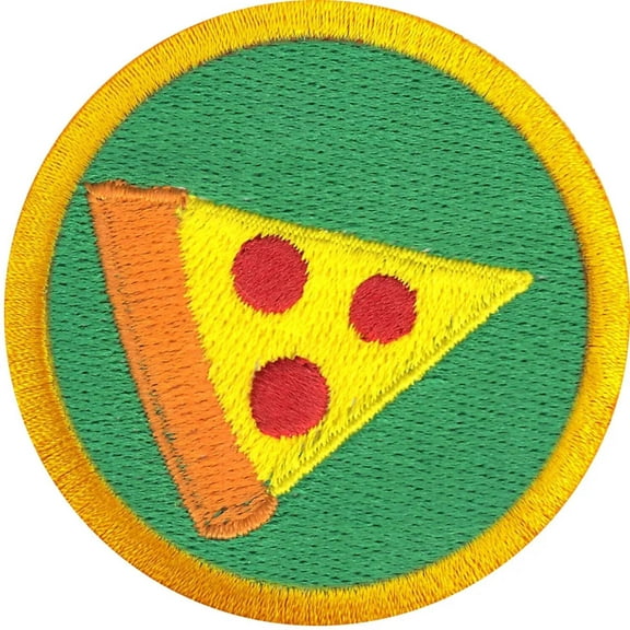 Pizza Baking Wilderness Scout Merit Badge Iron on Patch