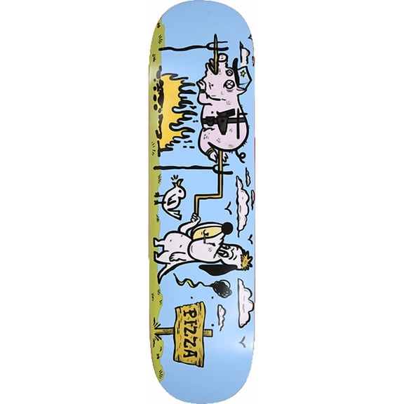 Pizza Skateboards BBQ Pizza Skateboard Deck Original - 8.37" x 31.75" (Deck Only)