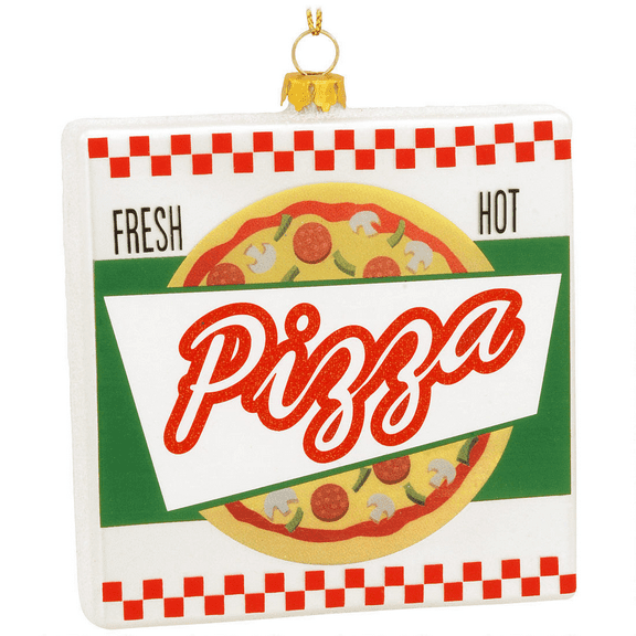 Pizza Box Christmas Tree Ornament