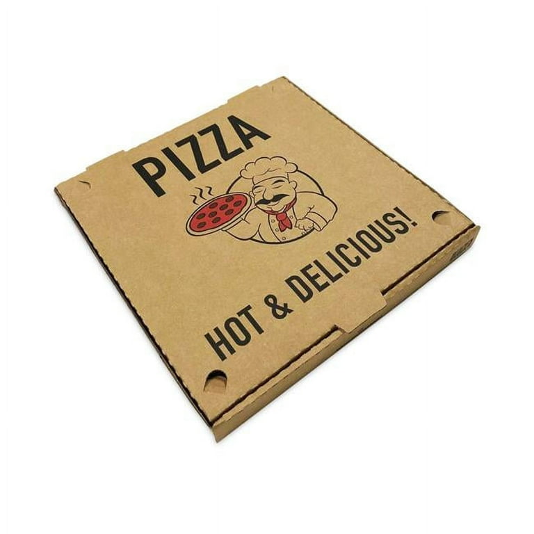 Corrugated Pizza Boxes, 14 X 14 X 1.75, Kraft, 50/Carton Corrugated Pizza Boxes, 14 X 14 X 1.75, Kraft, 50/Carton