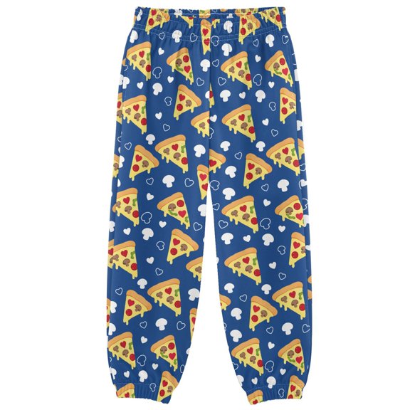 Pizza Boys Pants Kids Casual Sweatpants Joggers Toddler Sports Pants 3-10 Years
