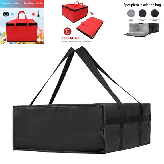 Pizza Carrier Insulated Bags Large for Deliveries, Insulated Pizza Carrier Delivery Bag 20x20 Food Bag for Personal and Professional Use
