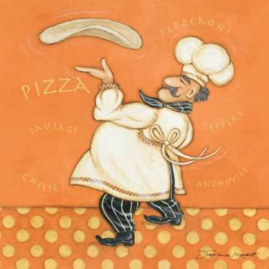 Pizza Chef Canvas Art - Stephanie Marrott (24 x 24)