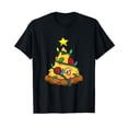 thumbnail image 1 of Pizza Christmas Tree Xmas Tree Lights Christmas T-Shirt, 1 of 5