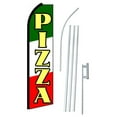 "Pizza" Complete Flag Kit Includes 12' Swooper Business Flag with 15