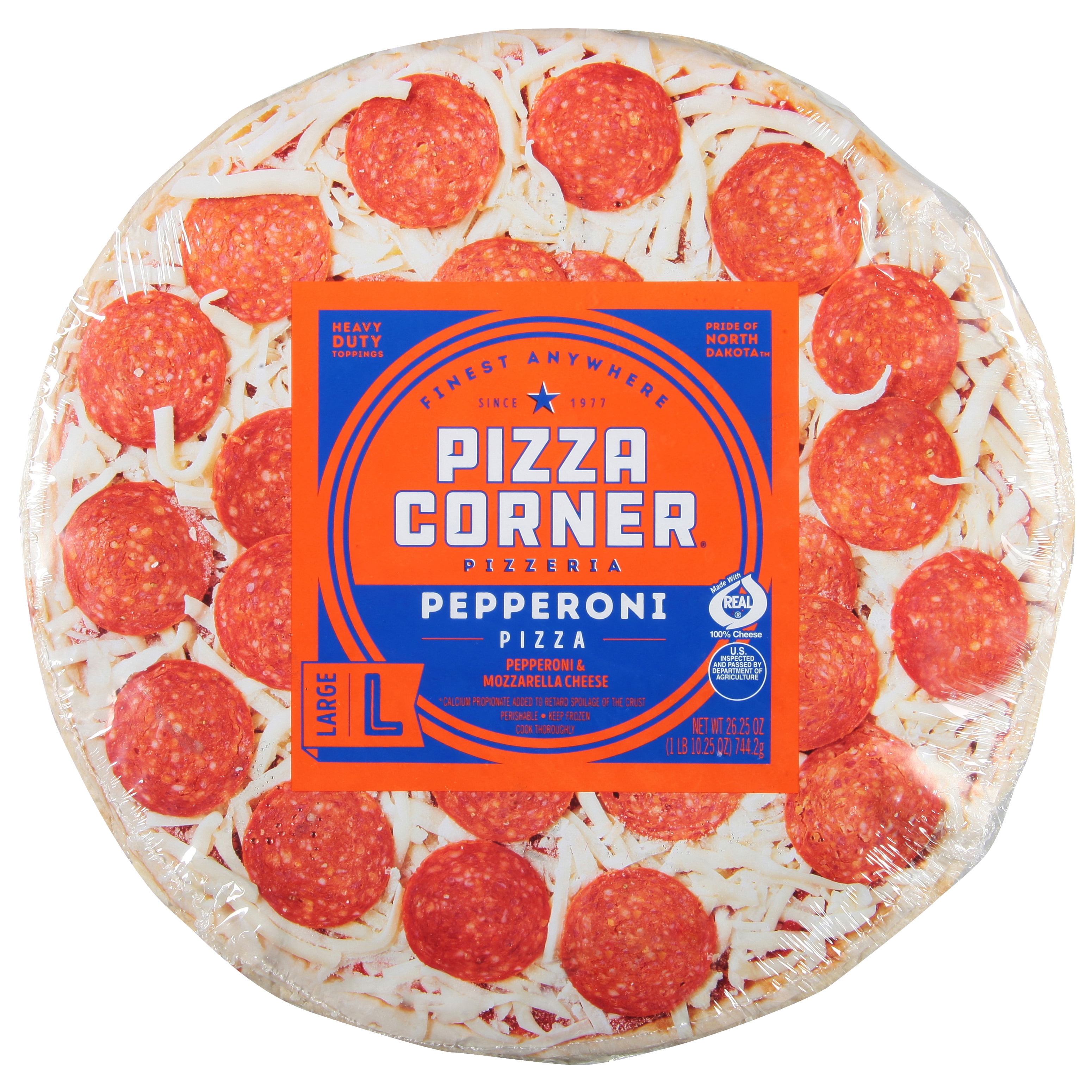Pizza Corner Thin Crust Pepperoni Frozen Pizza 26.25oz