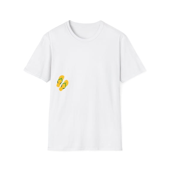 Pizza Crust Humor Flip Flops Heels Men Women TShirt