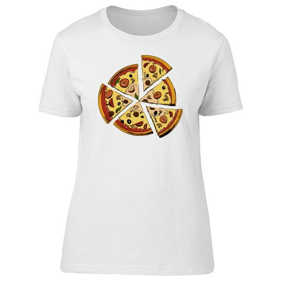 Pizza Cut In 6 Slices T-Shirt Men -Image by Shutterstock, Male 4X-Large