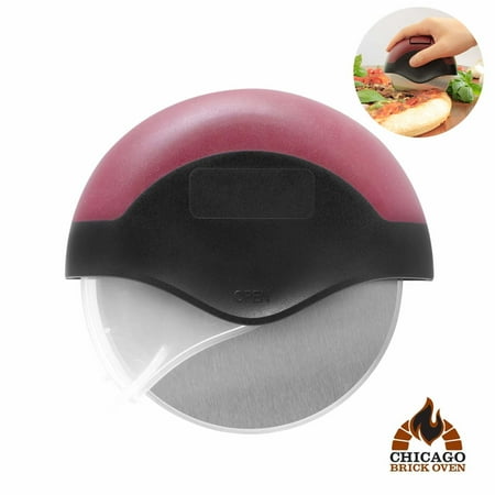 Pizza Cutter with Cover, Pizza Wheel, Ergonomic Plastic Steel Blade Pizza Cutter Wheel with Protective Blade Guard, Mini Pizza Cutter, Pizza Slicer Compact & Dishwasher Safe Pizza Cutter