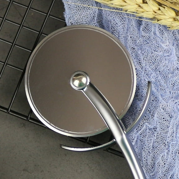 Pizza Cutter Wheel, Stainless Steel Dough Roller, Baking Kitchen Tool, Professional Pizza Knife, Ergonomic Handle for Easy Slicing