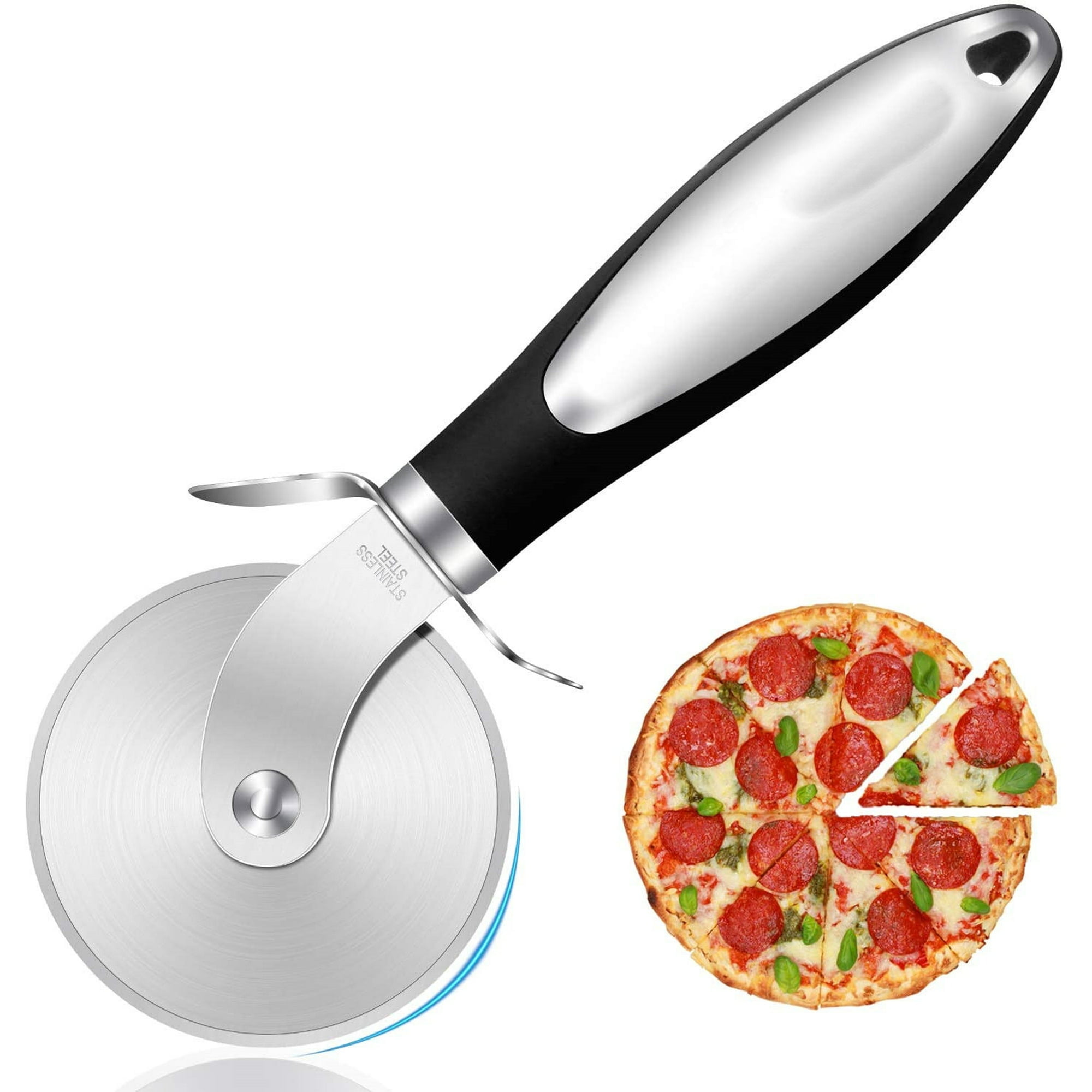 Stainless Steel Round Handle Pasta & Pizza Tools Pizza Cutters Pizza  Cutter, Stainless Steel Pizza Cutter Wheel Wheel Kitchen Pizza Cutter with  Anti