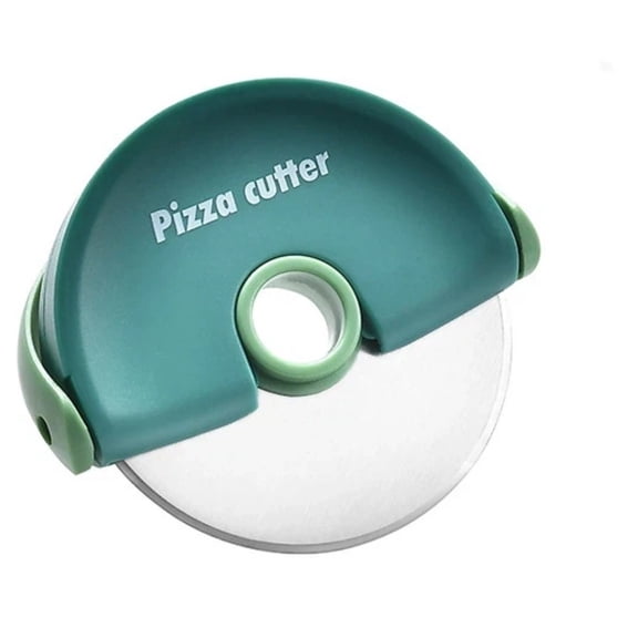 Pizza Cutter Wheel with Protective Blade Cover, Easy to Clean and Dishwasher Safe Handheld Pizza Slicer