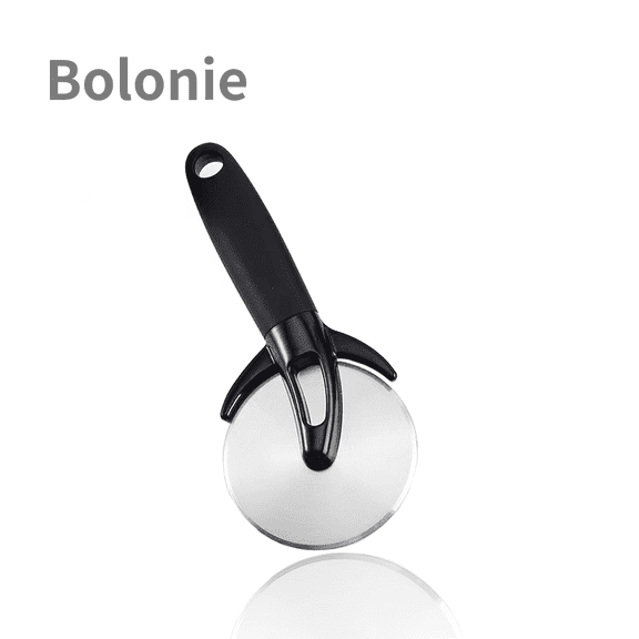 Pizza Cutter Wheel with Protective Blade Cover - Stainless Steel Blade and Comfort Silicone Handle