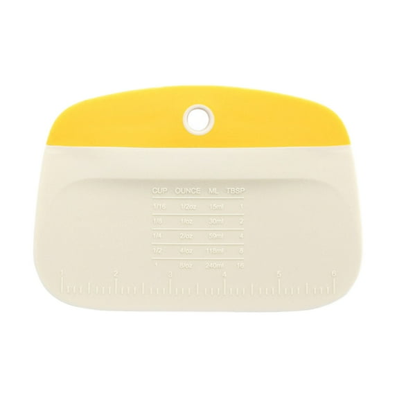 Pizza Cutters Dough Scraper Flexible Bowl Scraper Bread/Patisserie/Pizza Cutter Multifunctional Baking Tool with Measuring Marks