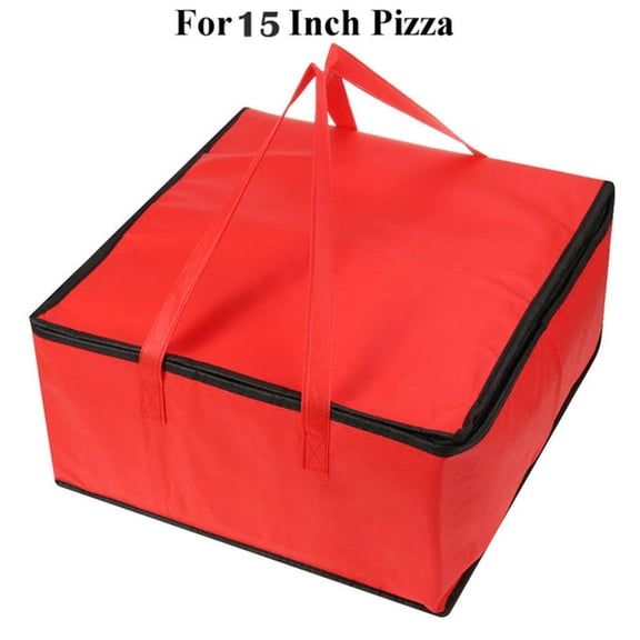 Pizza Delivery Insulation Bag Thermal Cooler Bag Lunch Foods Drink Box Storage Folding Zip Picnic Bag Square Food Chilled Bags
