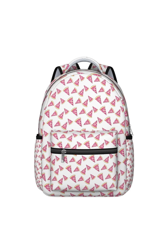Pizza Design Travel Backpack - Comfortable & Large Capacity Bag for Work & Study, Unique Pizza Print, Sturdy Material, Perfect for Pizza Enthusiasts