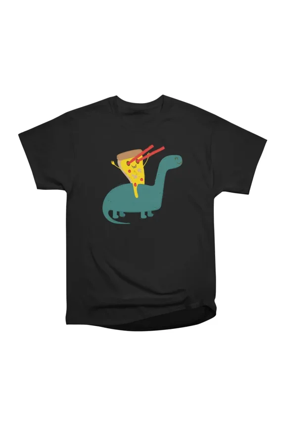 Pizza Dinosaur Laser Madness T-Shirt Tee Gift For Him Merch For Her Apparel For Friend