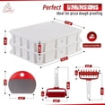 thumbnail image 1 of ®   Pizza Dough Proofing Box Professional Set with Lids - 2 Pack Stackable - With Special Dough Cutter, Roller, Docker and Recipe E-book High Quality, 1 of 6