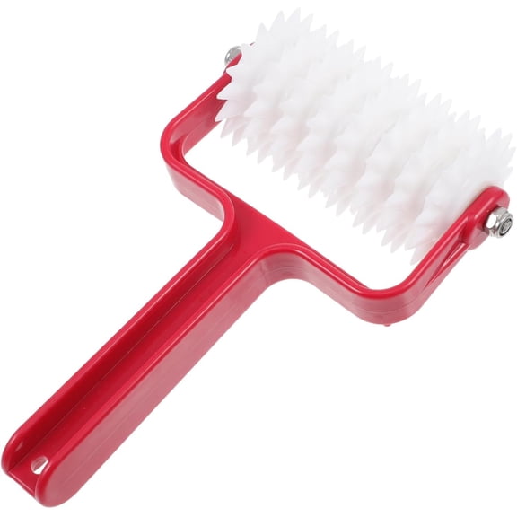 Pizza Dough Roller Docker 7.87x4.72x1.96In Metal Spikes - Even Crust & Bubble Prevention for Oven & Outdoor Grill - Essential Pizza Making Tool