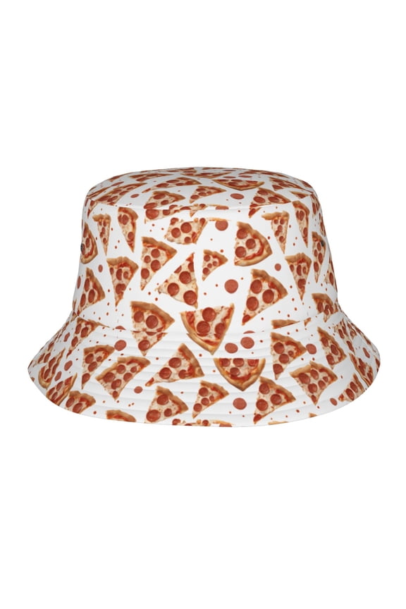 Pizza Food Bucket Hat for Men Women Fisherman Outdoor Summer Travel Hiking Caps
